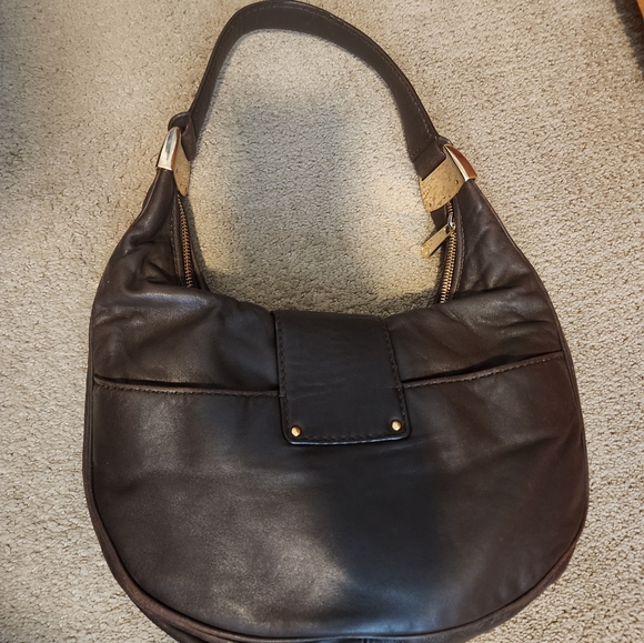 Michael Kors Brown Soft Leather Morgan Hobo Purse - Picture 11 of 12